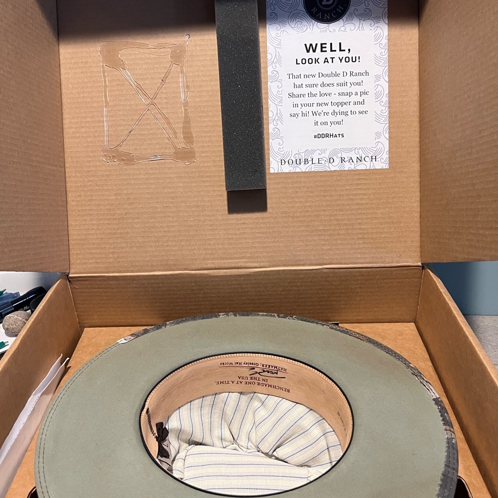 Double D Ranch Wear Wapiti Valley Hat - Sz. L - New in Box - sold out - Picture 12 of 16
